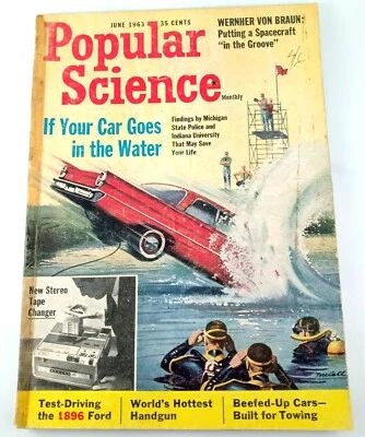 Popular Science Magazine Monthly Booklet June 1963 Vintage - Image 1 of 4