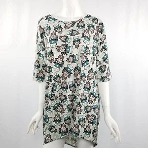 Lularoe Irma Tunic Top Womens Size XL Uncle Sam Novelty Print High Low NWT New - Picture 1 of 9