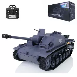 2.4G Henglong 1/16 Scale 7.0 Plastic German Stug III 3868 RC Tank Model RTR - Picture 1 of 12