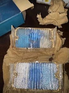 (2) 1971 1972 FORD GALAXIE 500 NOS TURN PARK/SIGNAL LIGHT LENS LH D1AZ-13209-A - Foto 1 di 6