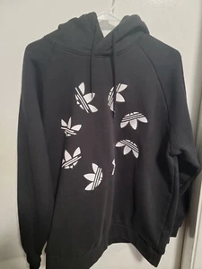 Sudadera con capucha Adidas negra talla grande para hombre  - Imagen 1 de 4