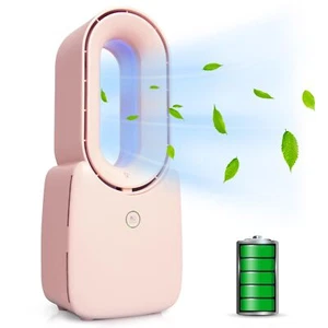 CONBOLA Small Tower Fan, 11.8 Inch Personal Portable Fan Rechargeable, USB Qu... - Picture 1 of 7