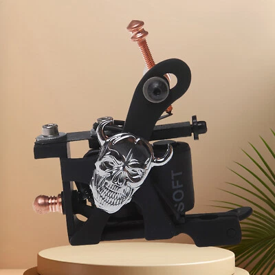 Tattoo Supply Cast Iron 10 Wrap Coils Tattoo Machine Liner Black 404-G - Image 1 of 4