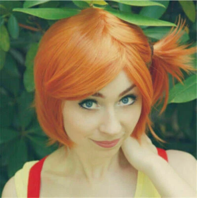 Pokemon Pocket Monster Misty Wig Pokemon Misty Cosplay Wig Orange Styled Wigs - Image 1 of 4