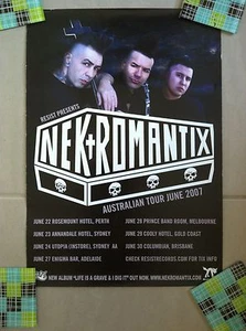 NEKROMANTIX 2007 Australian Tour Promotional POSTER VINTAGE RARE Psychobilly - Bild 1 von 1