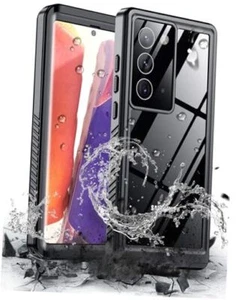 Hualele for Samsung Galaxy Note 20 Case Waterproof, Built in Lens & Screen - Picture 1 of 8