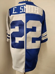 Mitchell & Ness NFL 1992 Dallas Cowboys Emmitt Smith Split-Color Legacy Jersey - Picture 1 of 3