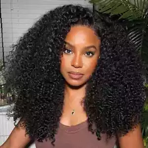 300% Density Women's Wig Indian Hair 13X4 Hd Transparent Lace Front Wig - Bild 1 von 19