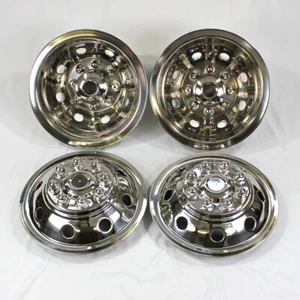 Set of Four 16" Dually Snap-On Wheel Simulators for 1999-07 Ford E350 Super Duty - Picture 1 of 10