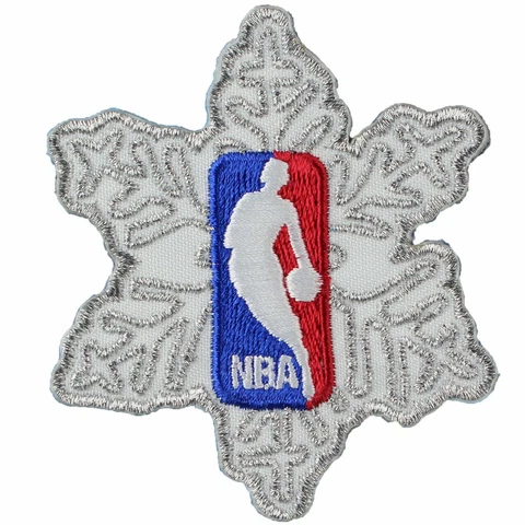 NBA Christmas Day Game Snow Flake Jersey Patch Official Emblem Basketball Winter Cover