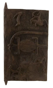 Porta Di Attico Baoulé 69 X 37 CM Arte Africano 1071 Gar - Picture 1 of 1