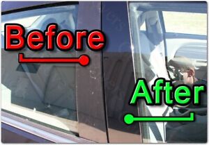 BLACK Pillar Posts for Mazda CX7 07-12 8pc Set Door Cover Piano Window Trim