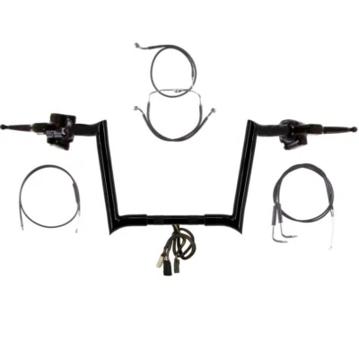 Manillar Hooker 2007 1/4" negro 12" Harley-Davidson Road King No Cruise Foto 1 de 4