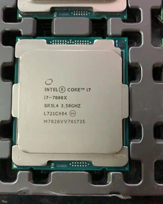 Intel Core i7-7800x CPU Processor sr3nh 3.50ghz 6-Core 8.25mb lga-2066 TDP 140W - Image 1 of 2