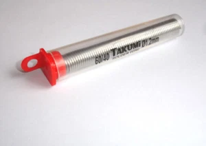 TAKUMi 60/40 Diameter 1.2mm Rosin Core Soldering Solder Wire Dispenser Tube 2pcs - Picture 1 of 2