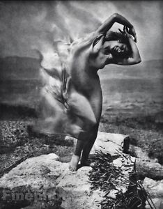 1921/63 Vintage EDWARD STEICHEN Surreal WIND FIRE Therese Duncan Photo Art 11x14