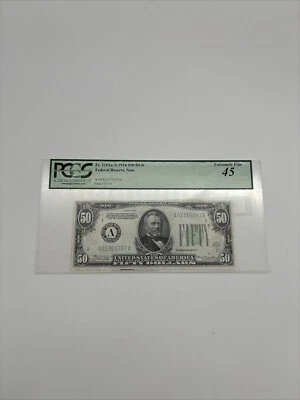 1934 $50 BOSTON FRN FEDERAL RESERVE NOTE PCGS 45 Fr. 2102-A DGS - Image 1 of 4