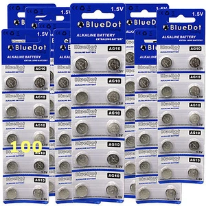 Wholesale 100 PCS LR1130 AG10 389A 1.5V Alkaline Button Cell Watch Battery NEW - Picture 1 of 1