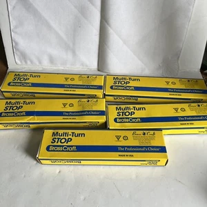 5 Messing Craft Chrom Schweiß gerader Stopp 1/2"" NOM SWT MIT 5"" Ext Tube x 3/8"" OD - Bild 1 von 9