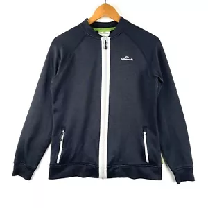 Kathmandu Fleece Jacket Womens Size 10 Black Full Zip Up Long Sleeve Athleisure - Picture 1 of 11