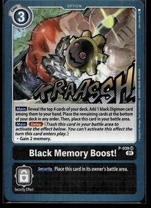 Black Memory Boost! Promo - P-039 - Near Mint - Digimon TCG - Picture 1 of 2