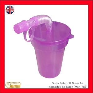 Tumbler with Bendable Straw lightweight ideal hospital stays personalised - Picture 1 of 3