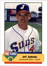 1994 Jacksonville Suns Fleer/ProCards #1427 Jeff Andrews University of Tennessee