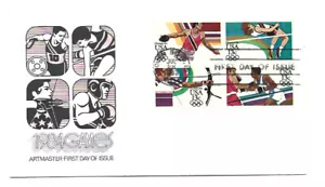 2048-51 13c Summer Olympics Artmaster, block of 4, FDC - Picture 1 of 1
