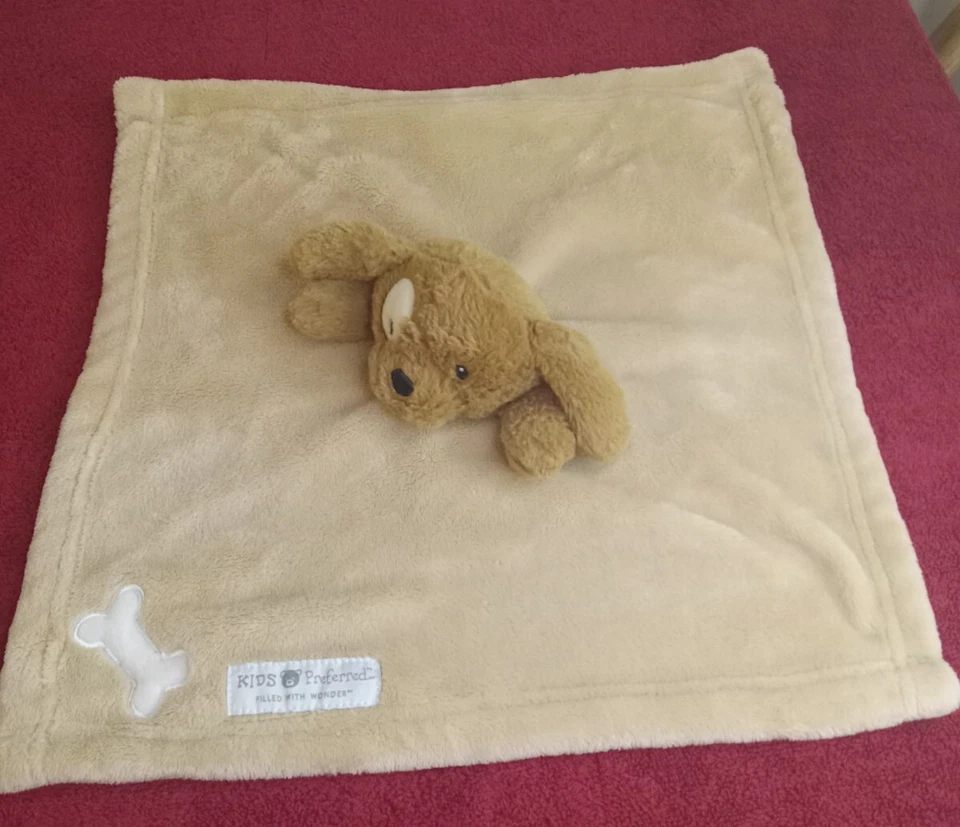 Manta de seguridad de piel remolino hueso blanco perro cachorro marrón preferido para niños Foto 1 de 4