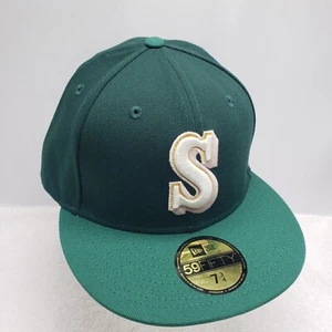 Seattle Mariners MLB New Era 59Fifty Emerald Green /Grey Hat Cap Size 7 3/4 - Picture 1 of 6