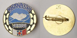 Picos de montaña ESLOVENIA de la región de Kranj - numerado con no 26 insignia de montañismo - Imagen 1 de 1