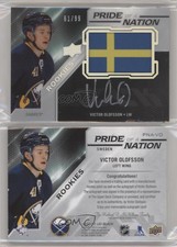 2019 SPx UD Black Pride of a Nation /99 Victor Olofsson RPA Rookie Patch Auto RC