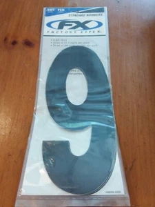 Factory Effex 02-4479 Standard Numbers 8in. - Black - No. 9 3-PACK NS291A - Foto 1 di 2