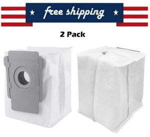 Paquete de 2 bolsas de polvo reutilizables con cremallera para aspiradora iRobot Roomba i3 i4 i4+ i6 i7 i7+ s9 - Imagen 1 de 5