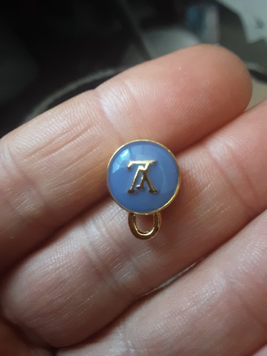 DIOR 1 One zipper pull colored. Charms 0.5 inch skittles double sided purple