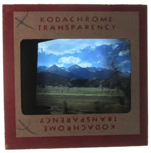 1950 35 mm roter Rand Kodachrome Dia Colorado Rocky Mountains Trail Ridge Road - Bild 1 von 3