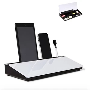 Garood Glass Desktop Whiteboard with Storage – Desk Board Buddy Organizer New - Picture 1 of 13