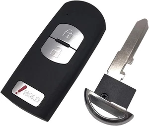 Replacement Key Fob Case Shell Fit for Mazda 3 CX-3 CX-5 WAZSKE13D01 662F-SKE1 - Afbeelding 1 van 6