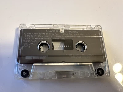 Black Flag DAMAGED  Cassette. Rare First Edition clear SST Records tested - Bild 1 von 2
