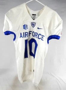 Air Force Falcons #10 Juego Usado Jersey Blanco Placa de Nombre Eliminada M 885 - Imagen 1 de 11