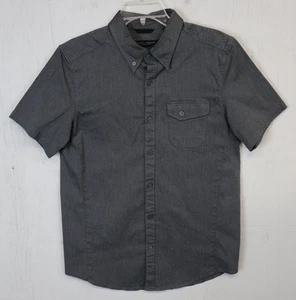 Mens Mission Workshop SF Short Sleeve Button Front Shirt Size M Gray Cotton - Picture 1 of 4