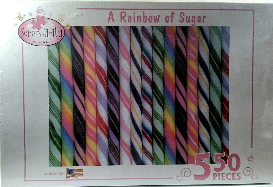 Головоломка A Rainbow Of Sugar Karen Romanko 550 шт диаметр 18 X 24 дюйма Serendipity Co - Изображение 1 из 1