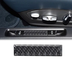 Carbon Fiber Control Trunk Button Trim Fit Porsche 718 Boxster Cayman 2016-2022 - Picture 1 of 4