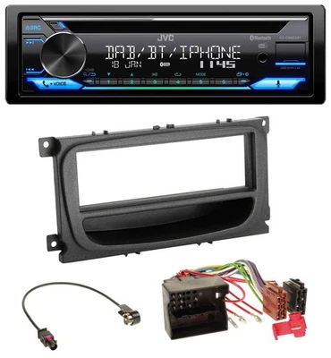 JVC Bluetooth MP3 USB DAB CD Autoradio für Ford Mondeo S-Max 07-14 Ablagefach sc - Bild 1 von 4