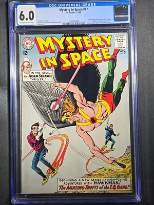 1963 MYSTERY IN SPACE #87 - Hawkman & Adam Strange appear - DC - CGC 6.0 - Image 1 of 4