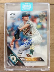 Sonny Gray 2024 Topps Archives Signature Series Autograph /41 Oakland A'S - Picture 1 of 2