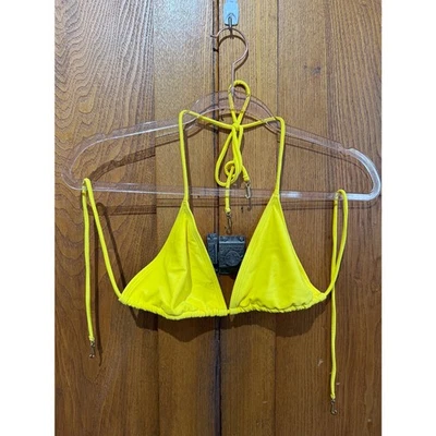 Top de biquíni Juicy Couture Beach amarelo realeza | Feminino M - Imagem 1 de 4