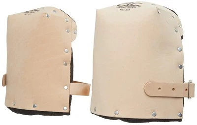 CLC 313 Heavy Duty Leather Kneepads, Double Thick Lining, Tan - Image 1 of 4