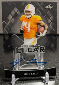 JOHN KELLY 2018 Leaf Trinity CLEAR On Card Auto RC  TENNESSEE VOLS / Browns