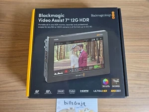 Blackmagic Video Assist 7" 12G-SDI/HDMI HDR Recording Monitor - Picture 1 of 10